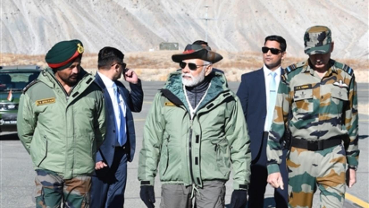 PM Modi joins sing-along with soldiers in Kargil on Diwali
